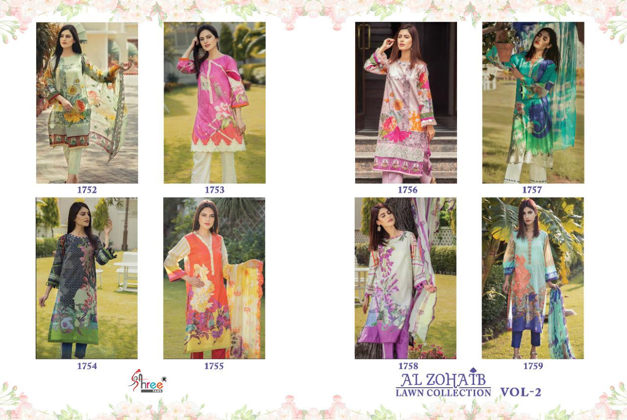 shree al zohaib lawn Latest Fancy Designer collection 2 Pure Cotton Print With Embroial  pakistani salwar suits collection 